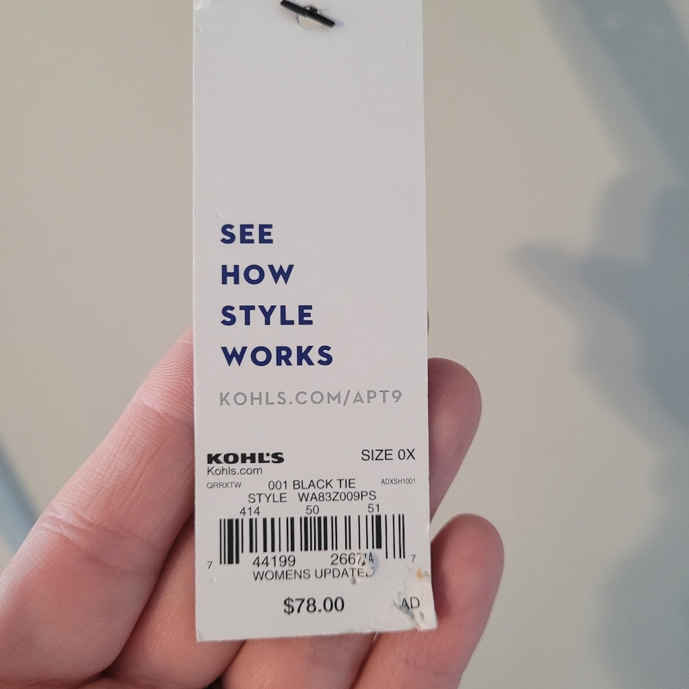 NWT Kohl's Apt.9 Faux Leather Jacket - Picture 5 of 5